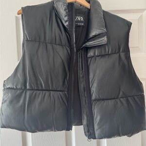 Zara Charcoal Quilted Vest